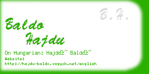 baldo hajdu business card